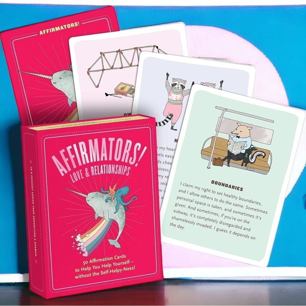 Knock Knock Affirmators! Love & Relationships Deck: 50 Affirmation Cards